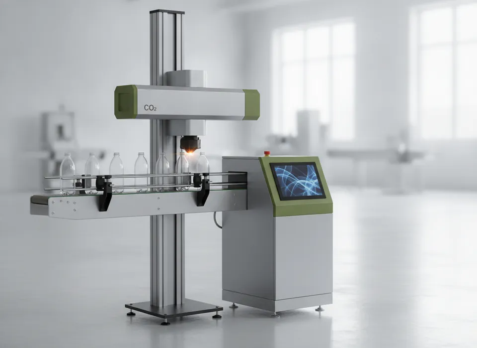 9.3 µm CO2 Laser Coder for PET Bottles
