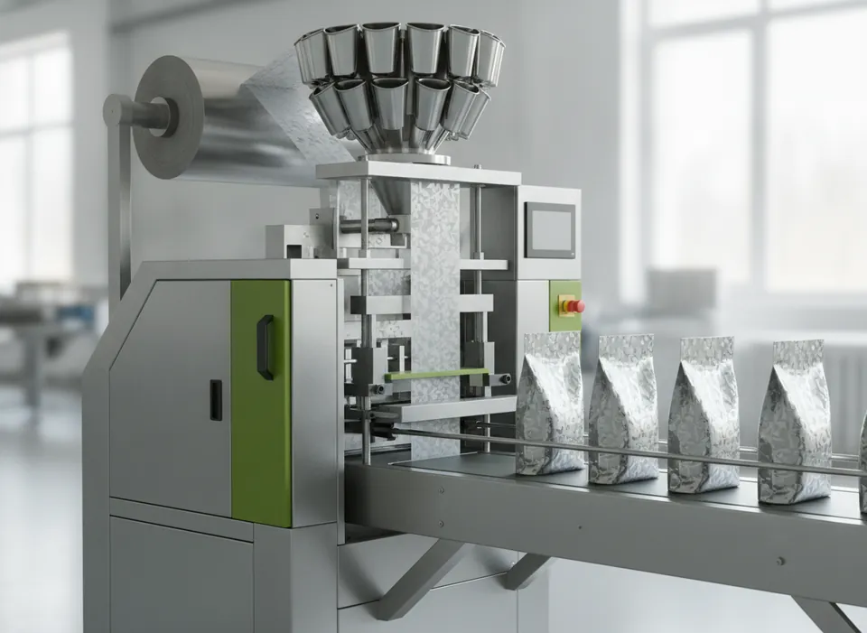 Quad-Seal Vertical Form-Fill-Seal Machine