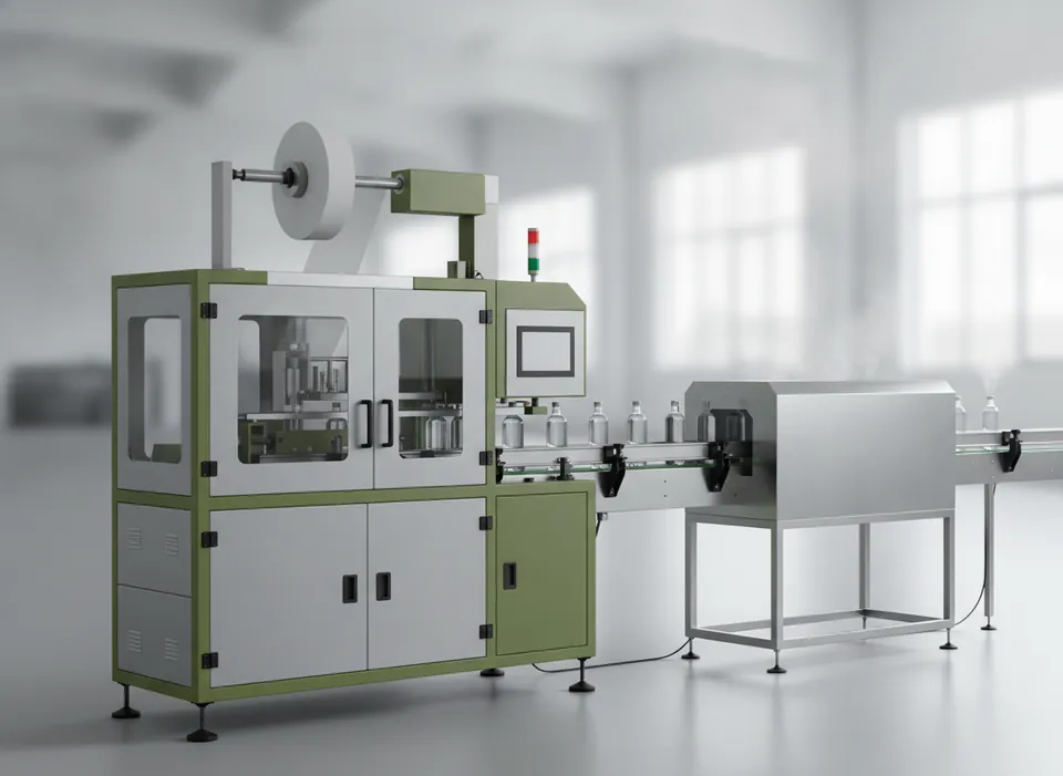 Shrink Sleeve Applicator with Steam Tunnel